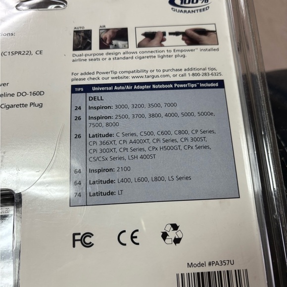 Targus universal auto air adapter new - Picture 3 of 5